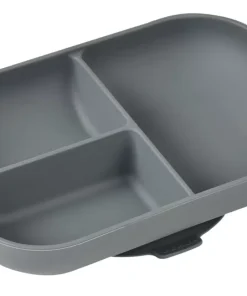 Online Assiette Compartimentee Silicone Mineral Couverts, Vaisselle Et Bavoirs