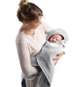New Babynomade® Double Polaire Heather Grey Chancelieres Et Nids D'Ange
