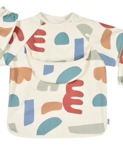 Discount Bavoir A Manches Evolutif 2 En 1 Playful Couverts, Vaisselle Et Bavoirs