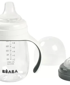 Sale Biberon D'Apprentissage 2 En 1 210 Ml Mineral Grey Couverts, Vaisselle Et Bavoirs