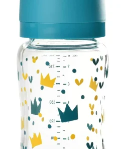 Online Biberon Verre Col Large 240Ml Blue Biberons Et Accessoires