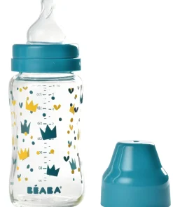 Online Biberon Verre Col Large 240Ml Blue Biberons Et Accessoires
