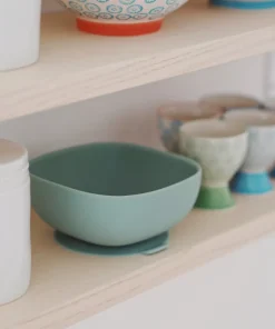 Bol Silicone Ventouse Sage Green Couverts, Vaisselle Et Bavoirs