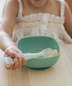 Bol Silicone Ventouse Sage Green Couverts, Vaisselle Et Bavoirs