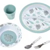 Best Coffret Cadeau Repas Jungle Couverts, Vaisselle Et Bavoirs