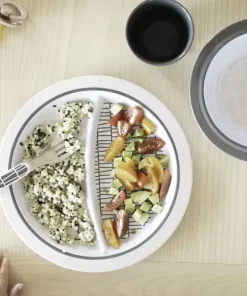 Sale Coffret Cadeau Repas Pink Grid Couverts, Vaisselle Et Bavoirs