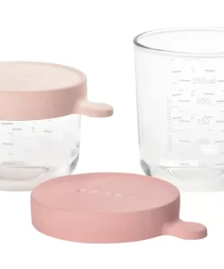 Sale Coffret De 2 Portions Verre 150 Ml Pink / 250 Ml Old Pink Pots De Conservation