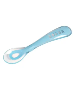 Discount Cuillere 2Eme Age Silicone Blue Couverts, Vaisselle Et Bavoirs