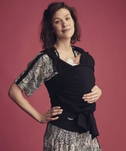 New Echarpe De Portage Najell X Beaba Black S/M Porte-Bébé Et Écharpes