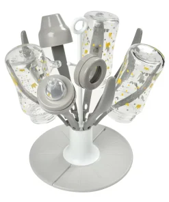 New Egoutte-Biberon Flower Pliable Grey Arbre À Biberons