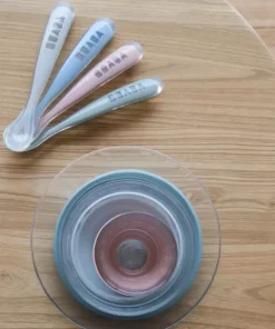 Clearance Lot 4 Cuilleres 1Er Age Silicone Eucaplyptus Couverts, Vaisselle Et Bavoirs