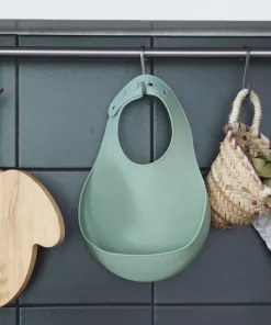 Outlet Lot De 2 Bavoirs Silicone Light Mist/Sage Green Couverts, Vaisselle Et Bavoirs