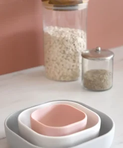 Sale Lot De 3 Bols Silicone Gigogne Velvet Grey Goûter Sain