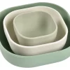 Online Lot De 3 Bols Silicone Gigogne Sage Green Goûter Sain