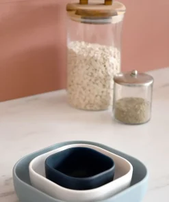 Outlet Lot De 3 Bols Silicone Gigogne Night Blue Goûter Sain