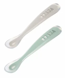 Sale Lot De 2 Cuilleres 1Er Age Silicone Avec Boite De Transport Couverts, Vaisselle Et Bavoirs