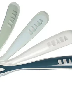 New Lot De 4 Cuilleres 1Er Age Silicone Storm Couverts, Vaisselle Et Bavoirs