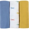 New Lot De 3 Langes En Coton Teckel Accessoires De Toilette