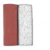 Hot Lot De 2 Langes Xxl En Coton Hot Sauce/Terrazzo Emmaillotage