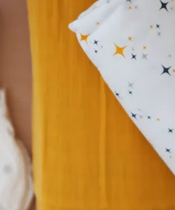 Online Lot De 2 Langes Xxl En Coton Honey Yellow/Starry Night Emmaillotage