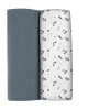 Lot De 2 Langes Xxl En Coton Stormy Weather/Spring Flower Emmaillotage
