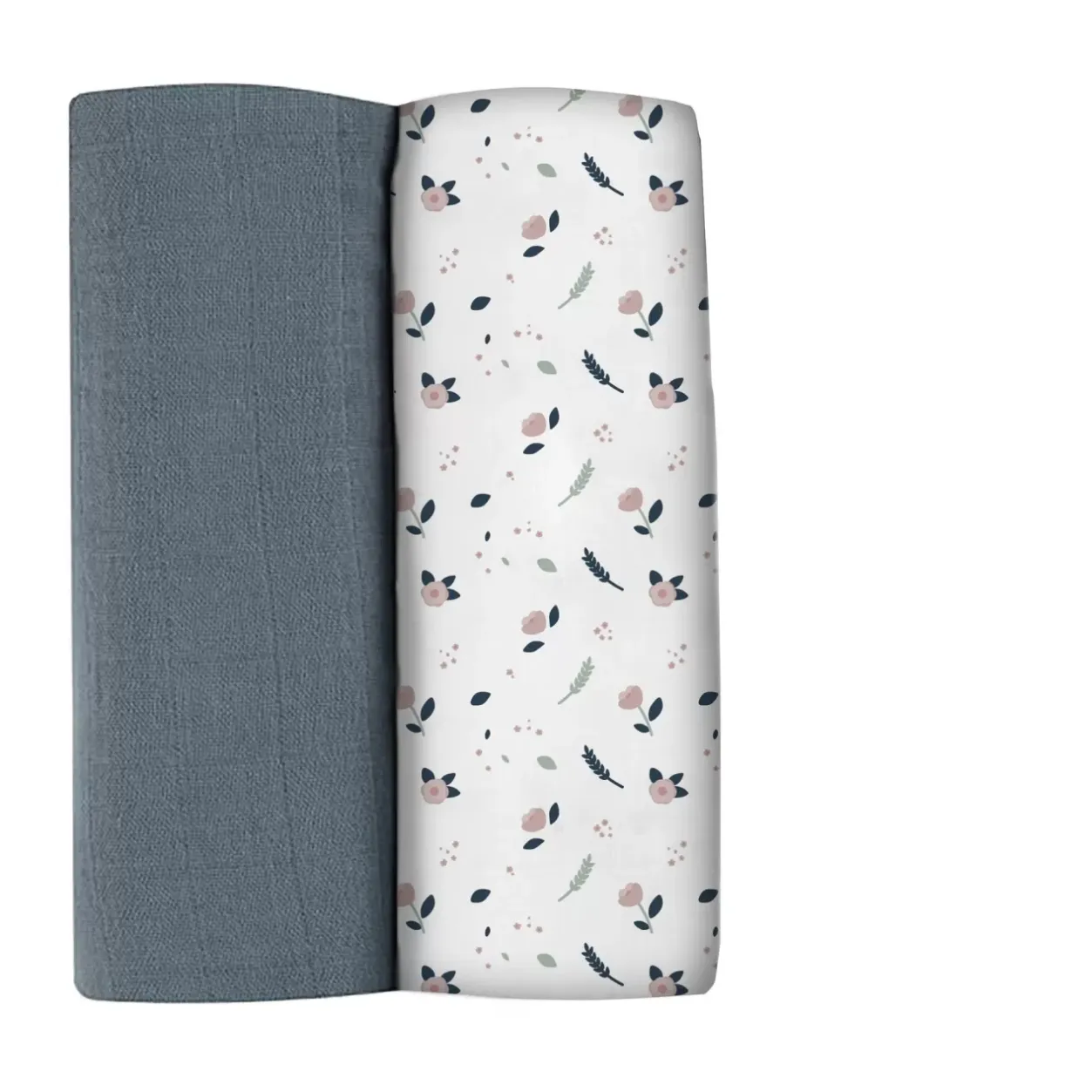 Lot De 2 Langes Xxl En Coton Stormy Weather/Spring Flower Emmaillotage
