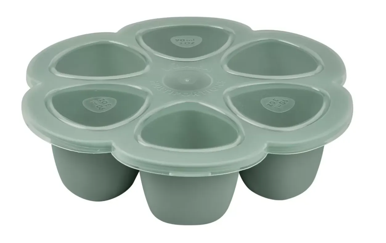 Online Multiportions Silicone 6 X 90 Ml Sage Green Pots De Conservation
