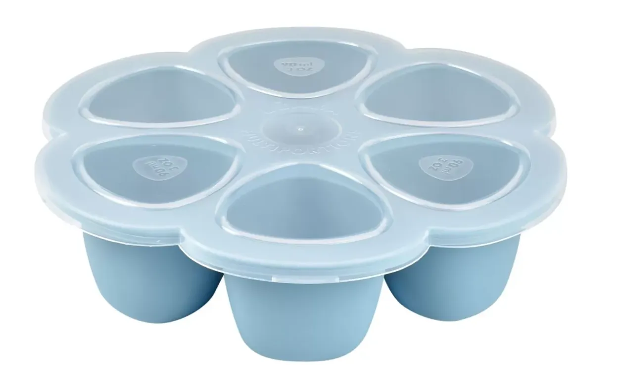 Clearance Multiportions Silicone 6*90Ml Windy Blue Pots De Conservation