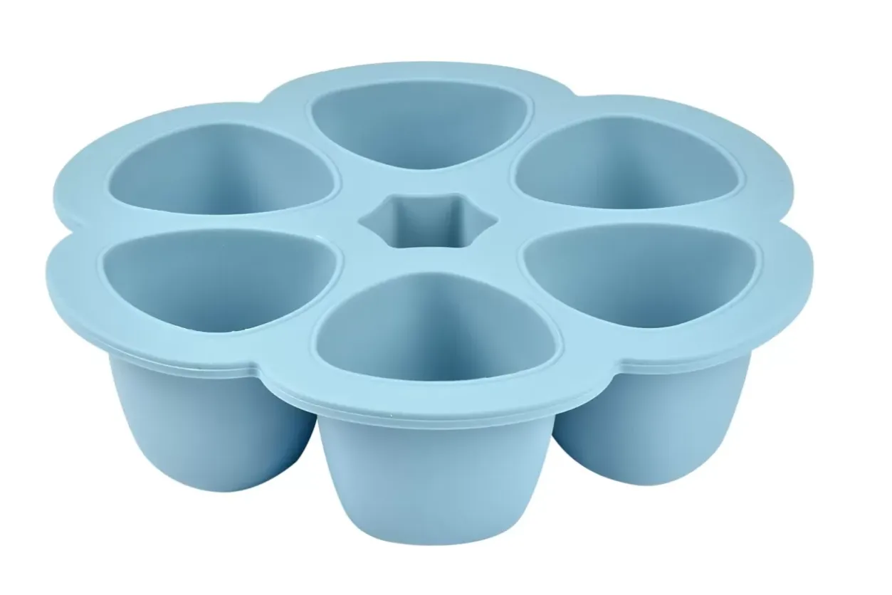 Clearance Multiportions Silicone 6*90Ml Windy Blue Pots De Conservation
