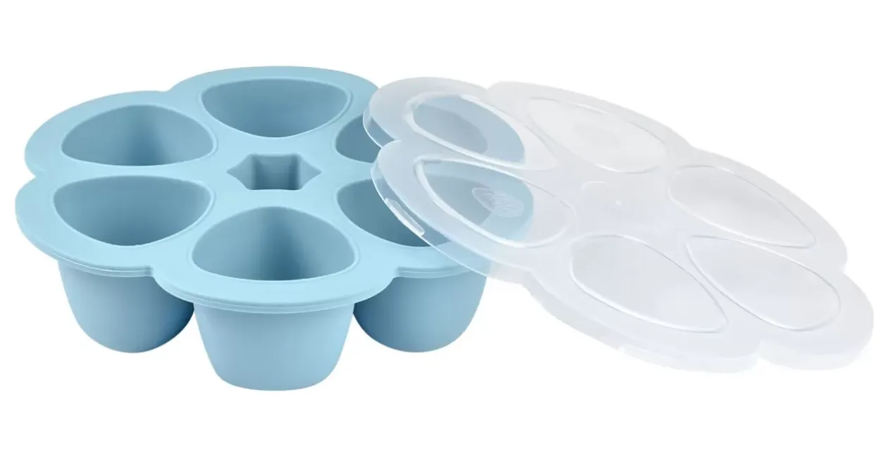 Clearance Multiportions Silicone 6*90Ml Windy Blue Pots De Conservation