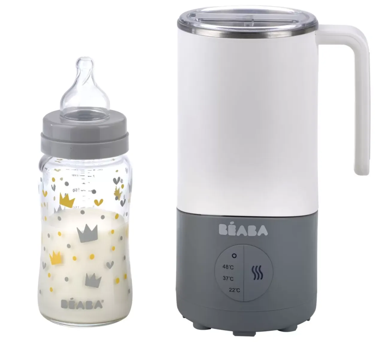 Sale Preparateur De Boissons Milk Prep® White-Grey Chauffe-Biberon Et Préparateurs