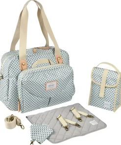 New Sac A Langer Geneve Ii Play Print Sage Green Sacs À Langer