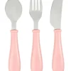 Hot Set 3 Couverts Inox Old Pink Couverts, Vaisselle Et Bavoirs