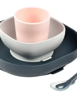 Online Set Vaisselle Silicone 4 Pieces Night-Blue Couverts, Vaisselle Et Bavoirs