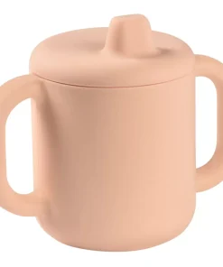 Clearance Tasse D'Apprentissage Silicone Pink Couverts, Vaisselle Et Bavoirs