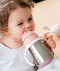 Clearance Tasse Paille Inox 250 Ml Old Pink Couverts, Vaisselle Et Bavoirs